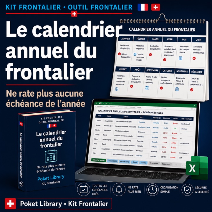 Le calendrier annuel du frontalier franco-suisse